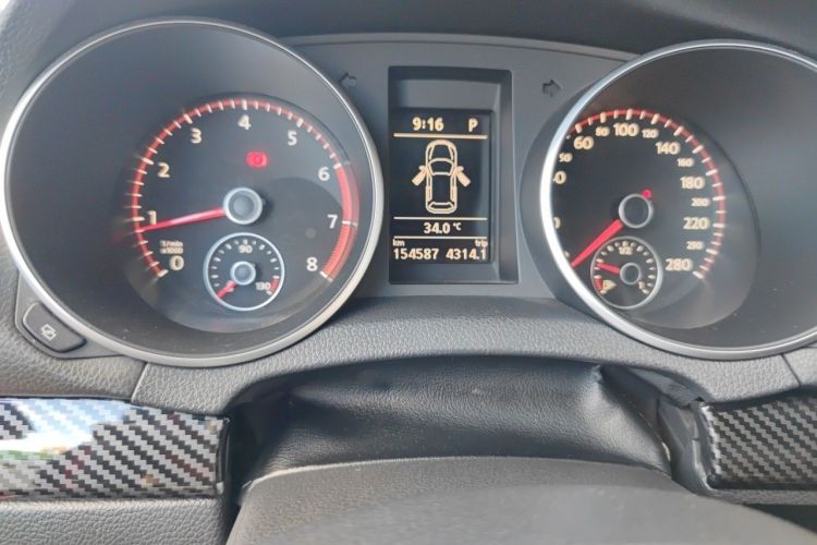 Used Volkswagen Golf GTI 2012 2.0 TSI GTI Odometer Close Up