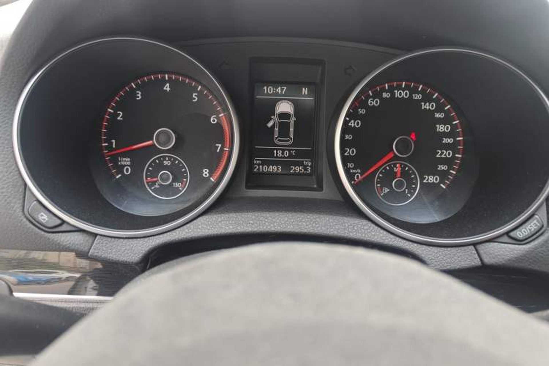 Used Volkswagen Golf GTI 2012 2.0 TSI GTI Odometer Close Up