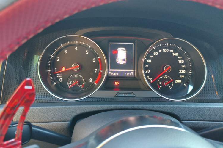 Used Volkswagen Golf GTI 2016 2.0 TSI GTI Odometer Close Up