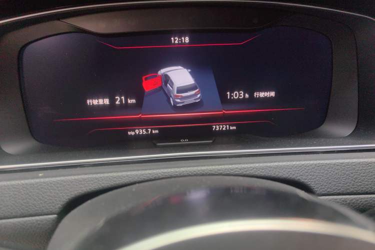 Used Volkswagen Golf GTI 2016 2.0 TSI GTI Odometer Close Up