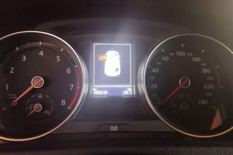 Used Volkswagen Golf GTI 2016 2.0 TSI GTI Odometer Close Up