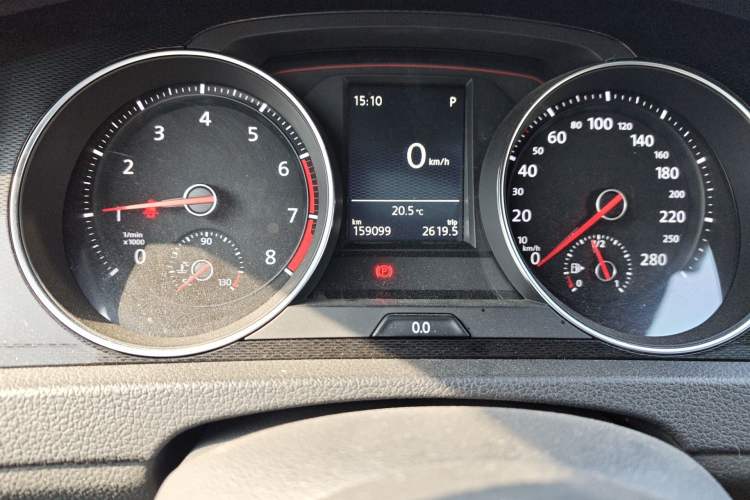 Used Volkswagen Golf GTI 2016 2.0 TSI GTI Odometer Close Up