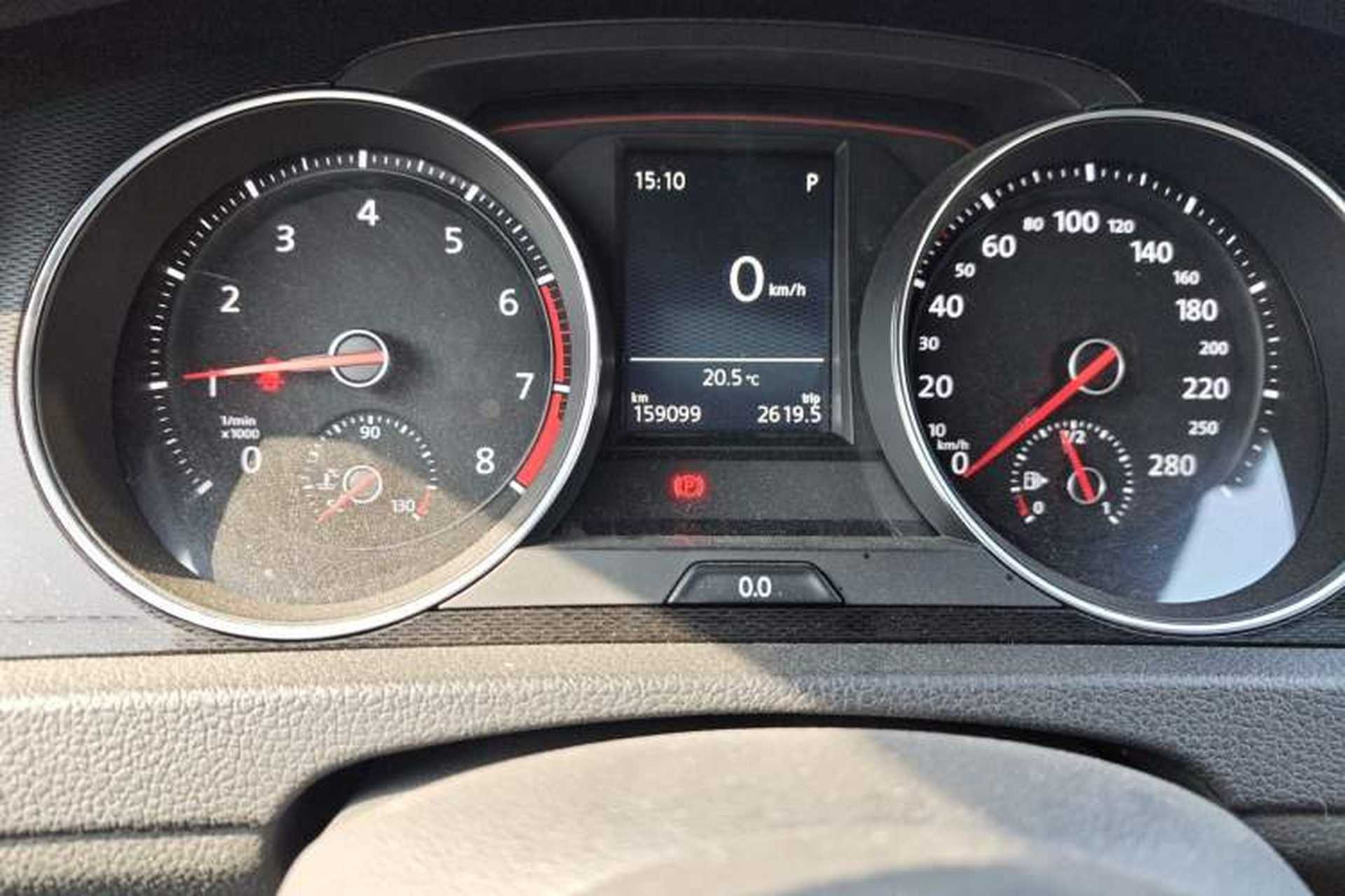 Used Volkswagen Golf GTI 2016 2.0 TSI GTI Odometer Close Up