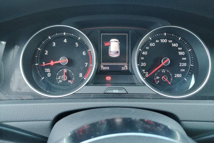 Used Volkswagen Golf GTI 2016 2.0 TSI GTI Odometer Close Up