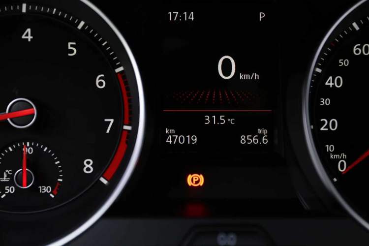 Used Volkswagen Golf GTI 2016 2.0 TSI GTI Odometer Close Up