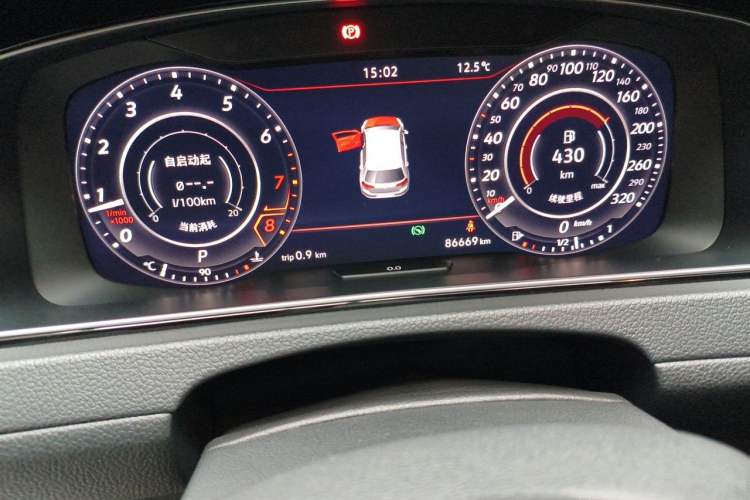 Used Volkswagen Golf GTI 2018 2.0 TSI GTI Odometer Close Up