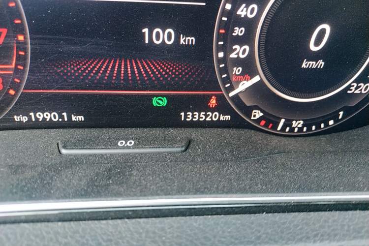 Used Volkswagen Golf GTI 2018 2.0 TSI GTI Odometer Close Up