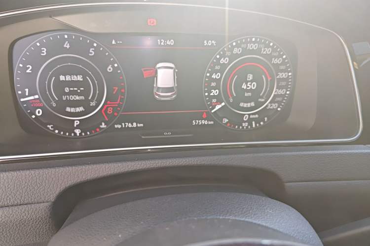 Used Volkswagen Golf GTI 2018 2.0 TSI GTI Odometer Close Up