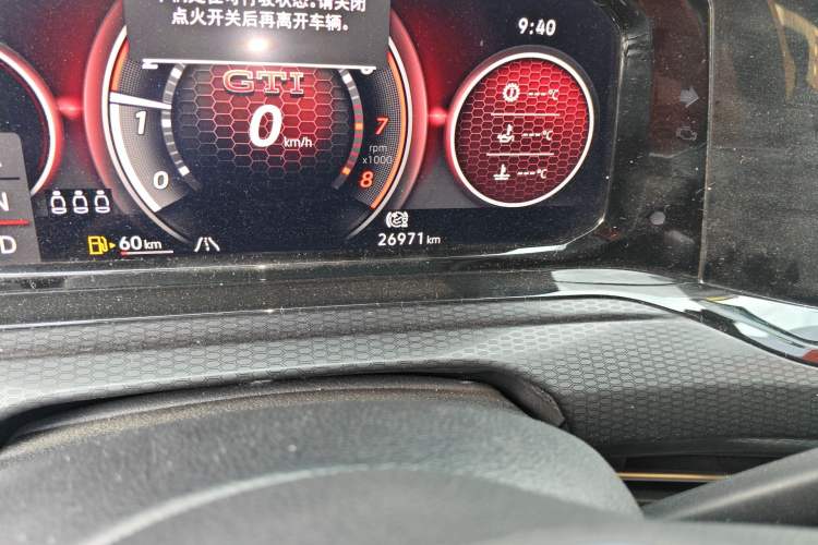 Used Volkswagen Golf GTI 2021 380TSI DSG GTI Odometer Close Up