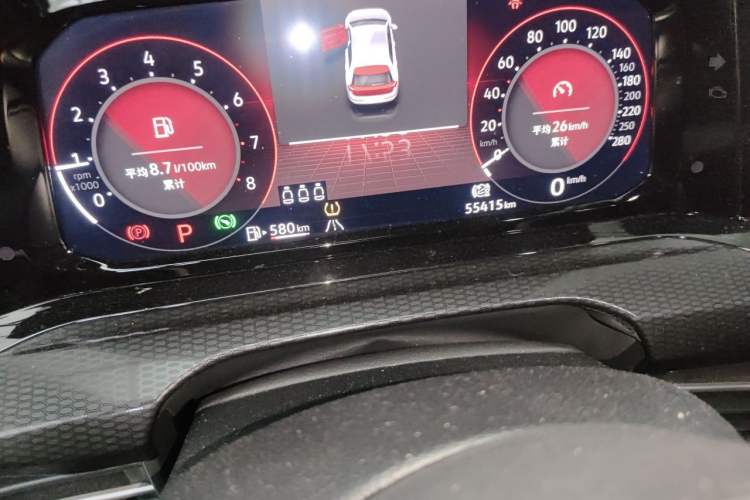 Used Volkswagen Golf GTI 2021 380TSI DSG GTI Odometer Close Up