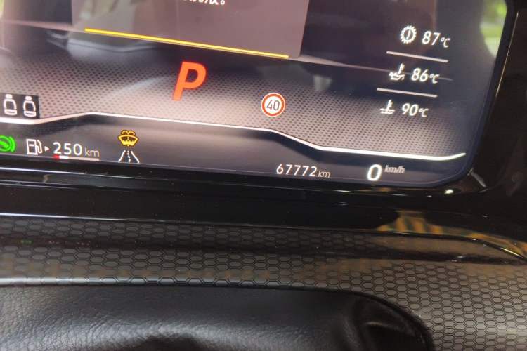 Used Volkswagen Golf GTI 2021 Facelift 380TSI DSG GTI Odometer Close Up
