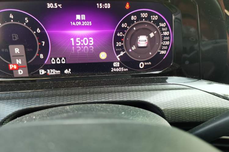 Used Volkswagen Golf GTI 2021 380TSI DSG GTI Odometer Close Up