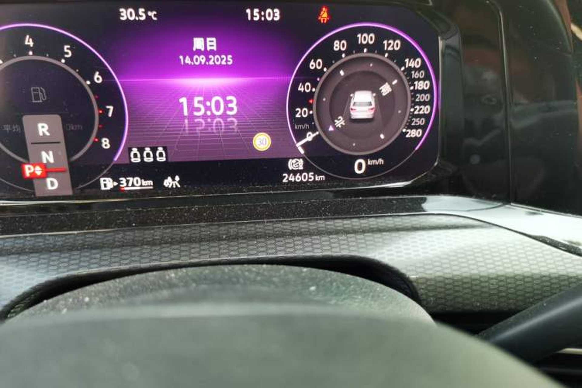 Used Volkswagen Golf GTI 2021 380TSI DSG GTI Odometer Close Up
