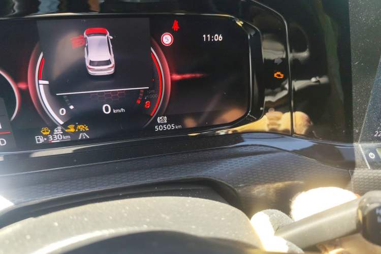 Used Volkswagen Golf GTI 2021 380TSI DSG GTI Odometer Close Up
