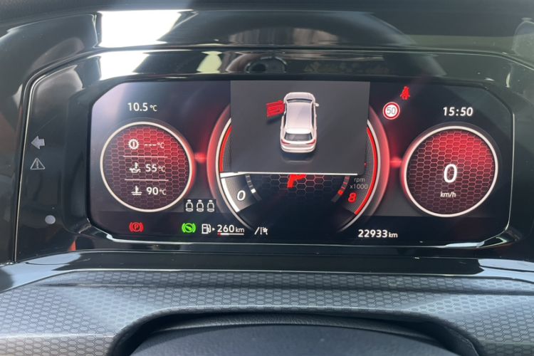Used Volkswagen Golf GTI 2021 380TSI DSG GTI Odometer Close Up