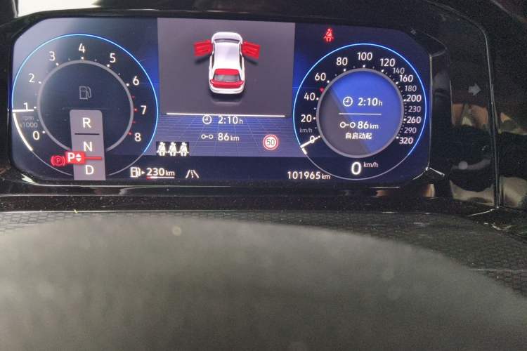 Used Volkswagen Golf GTI 2021 380TSI DSG GTI Odometer Close Up