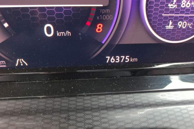 Used Volkswagen Golf GTI 2021 380TSI DSG GTI Odometer Close Up