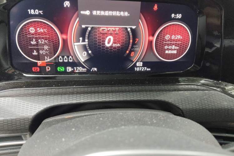 Used Volkswagen Golf GTI 2021 380TSI DSG GTI Odometer Close Up
