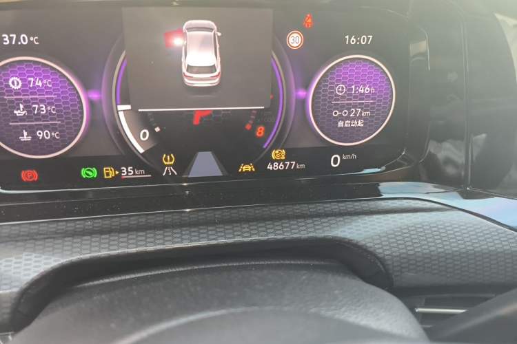 Used Volkswagen Golf GTI 2021 380TSI DSG GTI Odometer Close Up