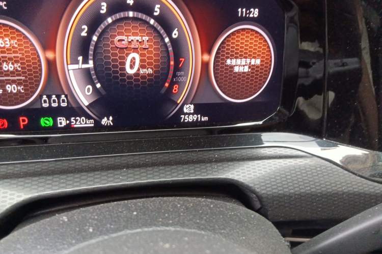 Used Volkswagen Golf GTI 2021 380TSI DSG GTI Odometer Close Up