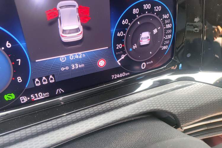 Used Volkswagen Golf GTI 2021 380TSI DSG GTI Odometer Close Up