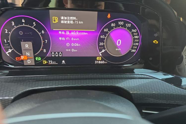 Used Volkswagen Golf GTI 2021 Facelift 380TSI DSG GTI Odometer Close Up