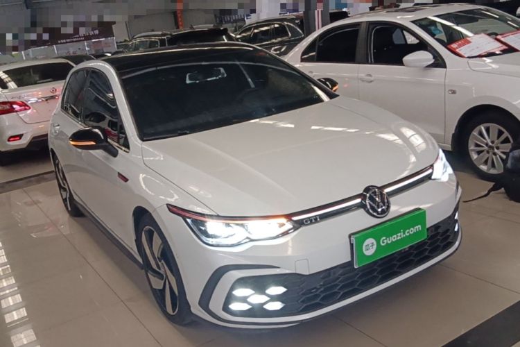 Used Volkswagen Golf GTI 2021 380TSI DSG GTI Front Right 45 Deg