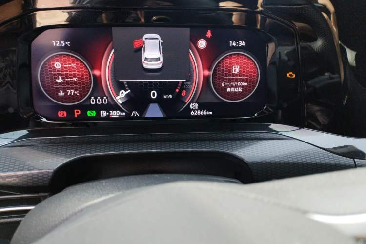 Used Volkswagen Golf GTI 2021 380TSI DSG GTI Odometer Close Up