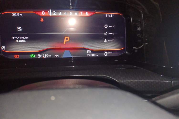 Used Volkswagen Golf GTI 2021 380TSI DSG GTI Odometer Close Up
