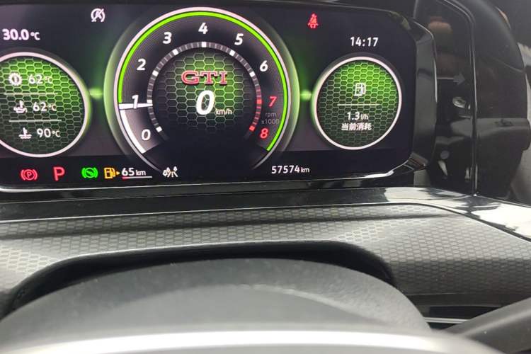 Used Volkswagen Golf GTI 2021 380TSI DSG GTI Odometer Close Up
