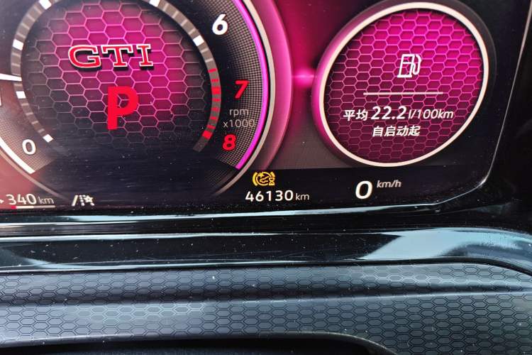 Used Volkswagen Golf GTI 2021 Facelift 380TSI DSG GTI Odometer Close Up
