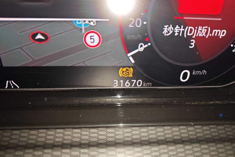 Used Volkswagen Golf GTI 2023 380TSI DSG GTI Odometer Close Up