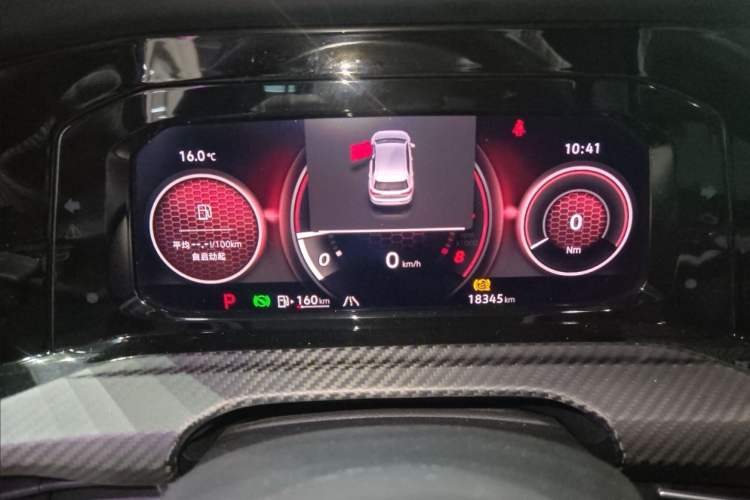 Used Volkswagen Golf GTI 2023 380TSI DSG GTI Odometer Close Up