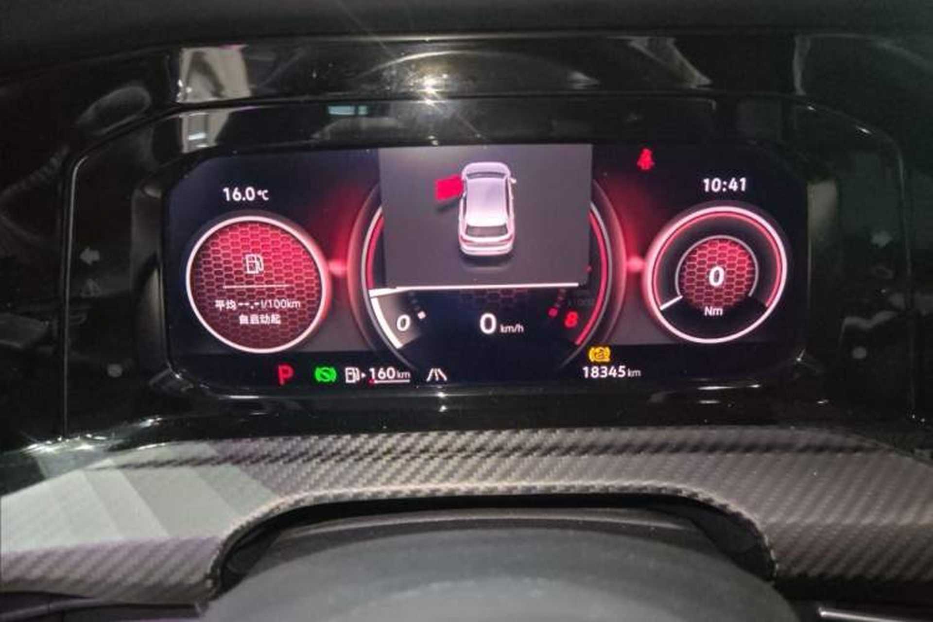 Used Volkswagen Golf GTI 2023 380TSI DSG GTI Odometer Close Up