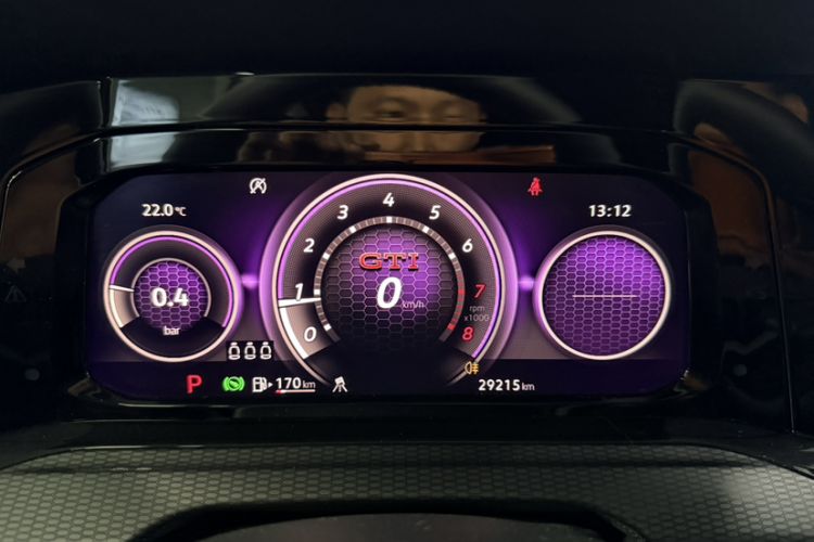 Used Volkswagen Golf GTI 2023 380TSI DSG GTI Odometer Close Up