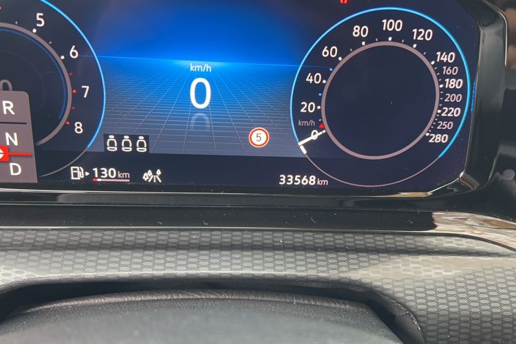 Used Volkswagen Golf GTI 2023 380TSI DSG GTI Odometer Close Up