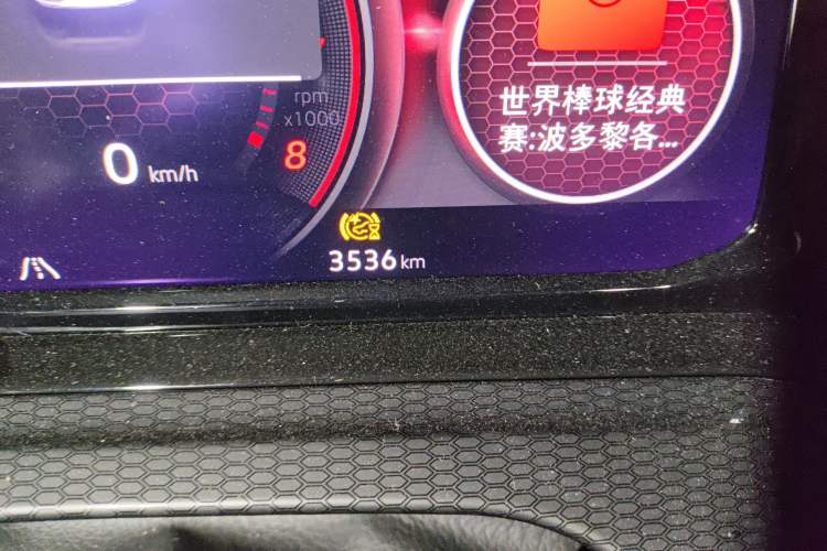 Used Volkswagen Golf GTI 2023 380TSI DSG GTI Odometer Close Up