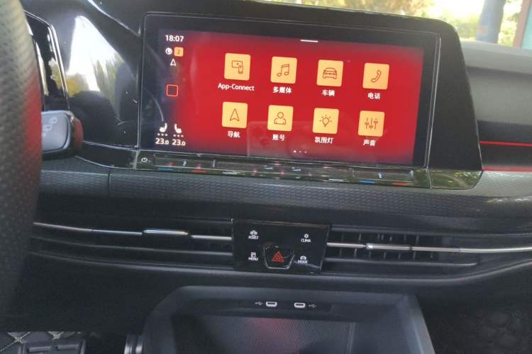 Used Volkswagen Golf GTI 2023 380TSI DSG GTI Audio And AC Panel