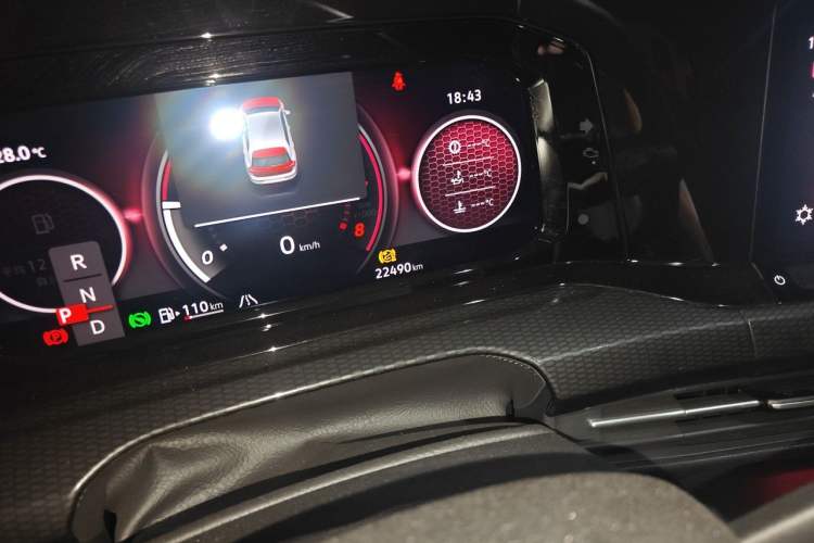 Used Volkswagen Golf GTI 2023 380TSI DSG GTI Odometer Close Up