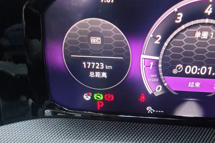 Used Volkswagen Golf GTI 2025 380TSI DSG GTI Odometer Close Up