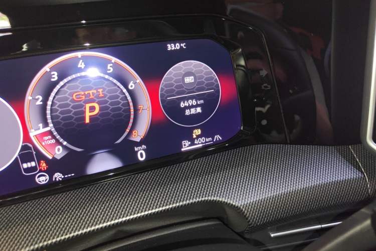 Used Volkswagen Golf GTI 2025 380TSI DSG GTI Odometer Close Up