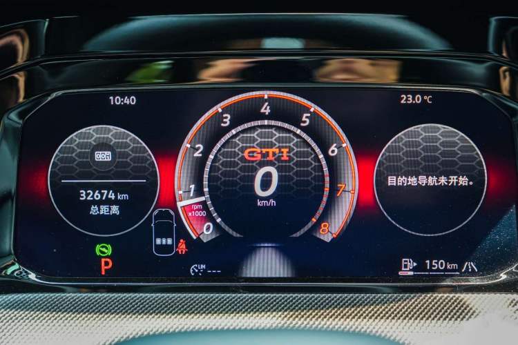 Used Volkswagen Golf GTI 2025 380TSI DSG GTI Odometer Close Up
