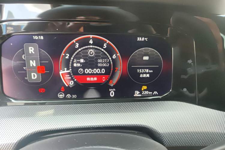 Used Volkswagen Golf GTI 2025 380TSI DSG GTI Odometer Close Up