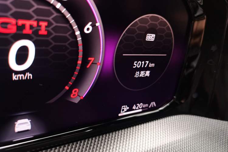 Used Volkswagen Golf GTI 2026 Model 380TSI DSG GTI Odometer Close Up