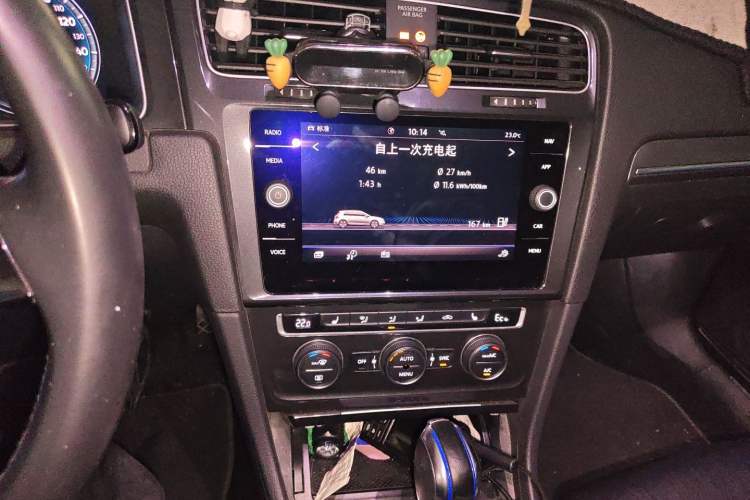 Used Volkswagen Golf New Energy 2018 e-Golf Audio And AC Panel