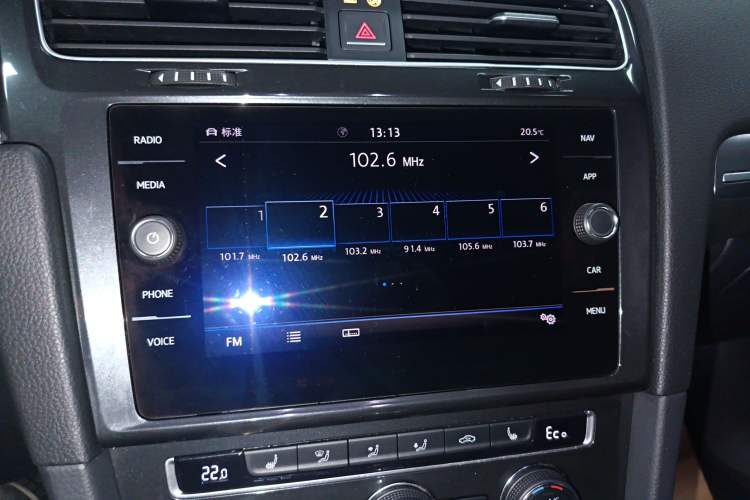 Used Volkswagen Golf New Energy 2018 e-Golf Audio And AC Panel