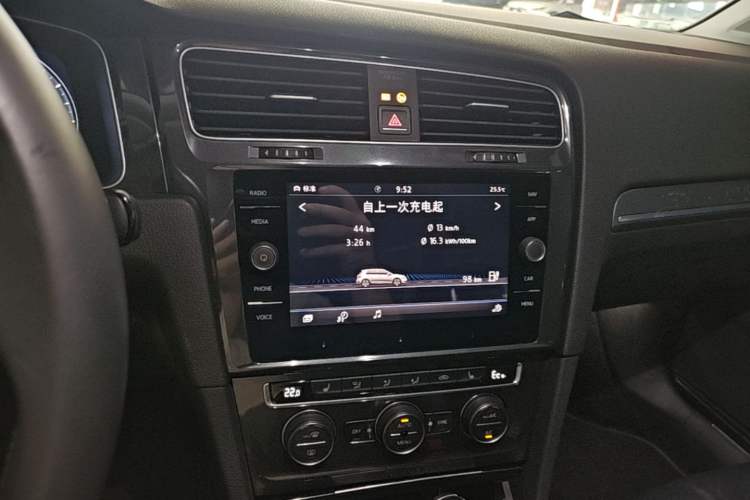 Used Volkswagen Golf New Energy 2018 e-Golf Audio And AC Panel