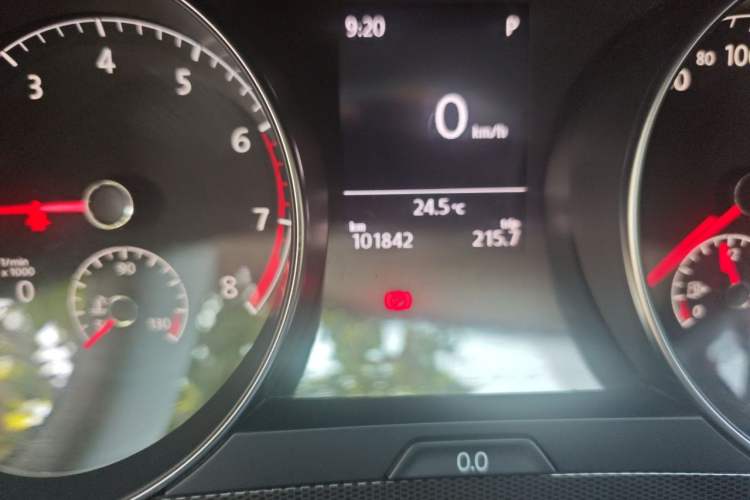 Used Volkswagen Golf Sportsvan 2016 230TSI Automatic Trend Edition Odometer Close Up