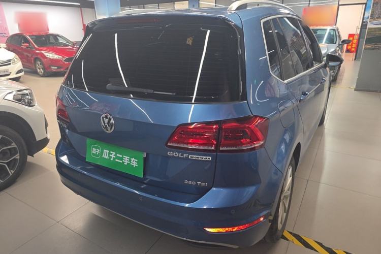 Used Volkswagen Golf Sportsvan 2019 280TSI Automatic Trendy Edition China V Standard Rear Right 45 Deg