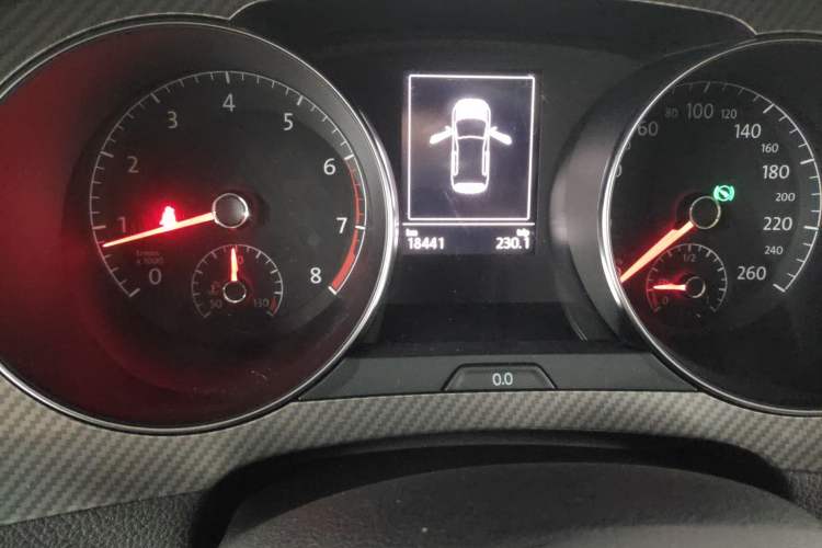 Used Volkswagen Golf Sportsvan 2019 280TSI Automatic Trendy Model China VI Standard Odometer Close Up